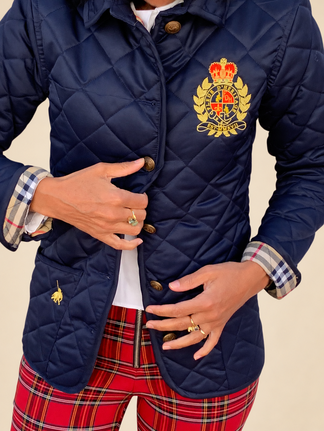 Steppjacke Navy Damen Übergangsjacke