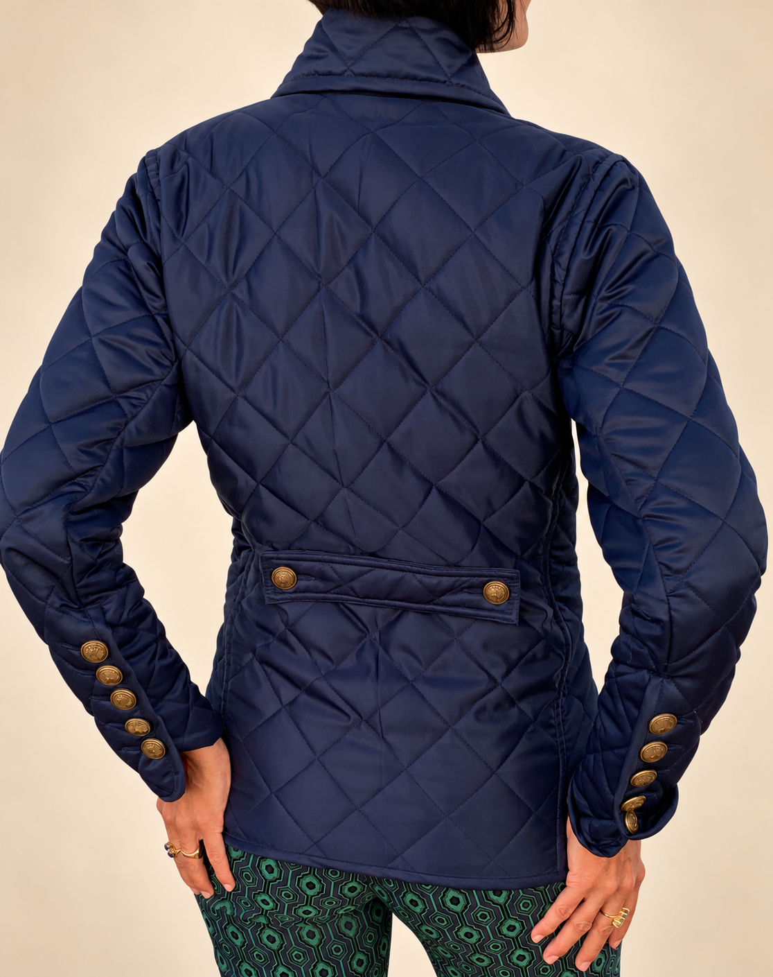Steppjacke Navy Damen Übergangsjacke – Bild 4