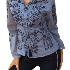 PopelineBlousecottonblau