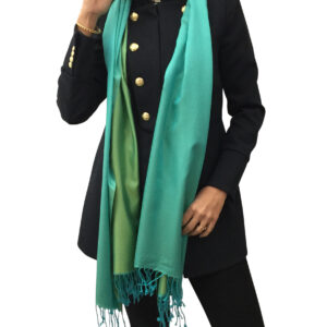 Silk Shawl scarf türkis grün and mint