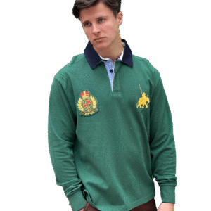 Polo Shirt Grün Langarm, Pique Polohemd