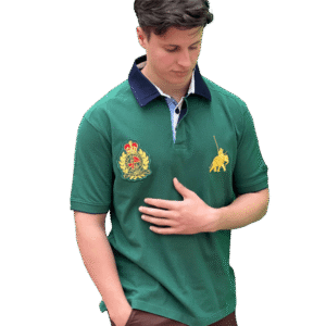 Polo Shirt Grün Kurzarm, Pique Polohemd